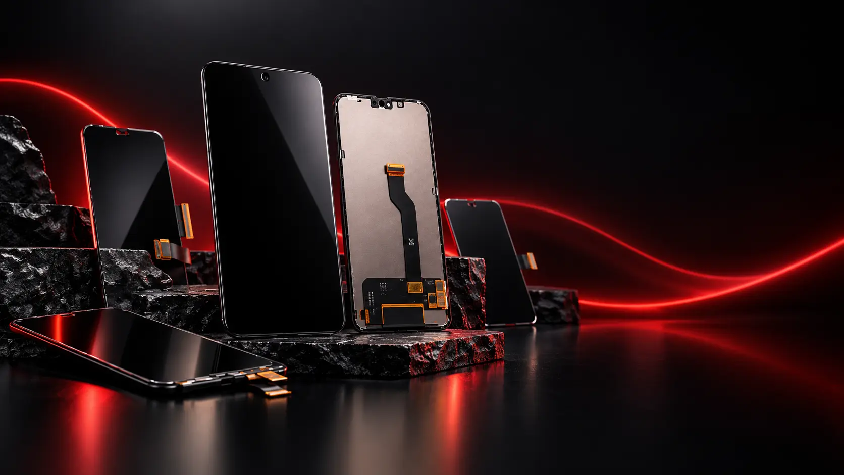 Phone display and replacement screen category from Mac Asia Cellular