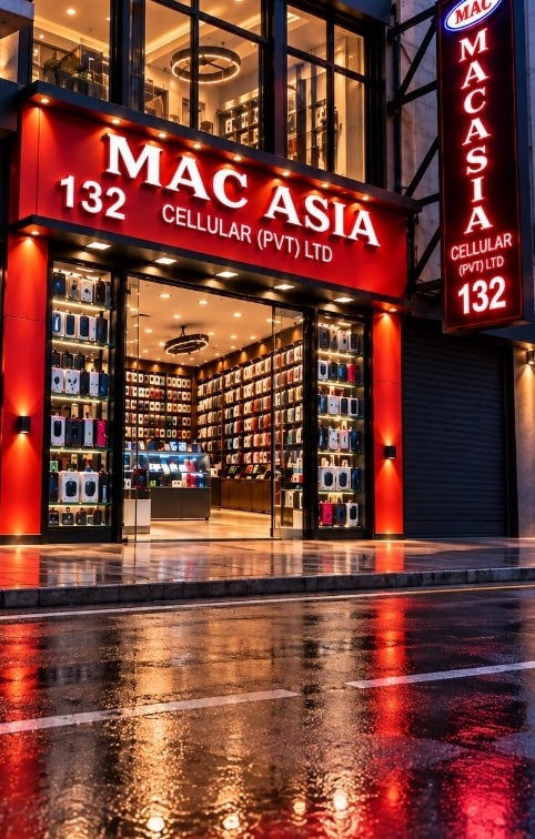 Mac Asia Cellular store exterior optimized for mobile