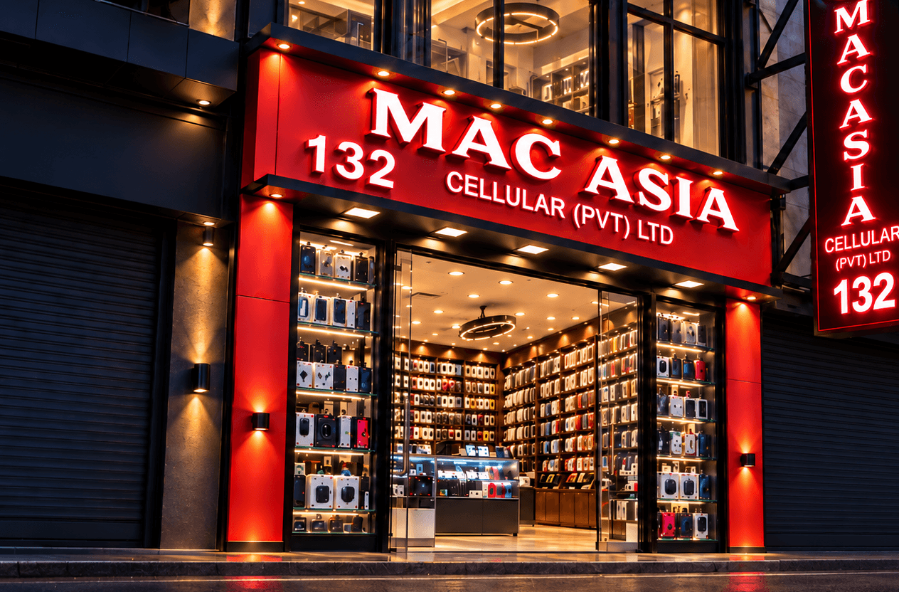 Entrance of Mac Asia Cellular in Colombo